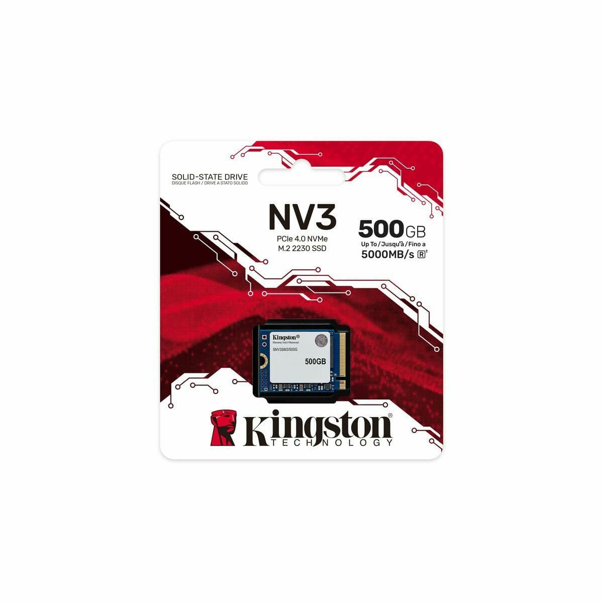 image-Hard Drive Kingston NV3 M.2 2230 500 GB SSD