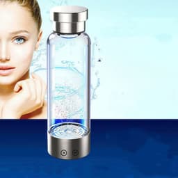 image-Hydrogen Rich Electrolytic Water Cup Negative Ion Generator Portable Intelligent Health Glass