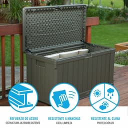 image-Outdoor Chest Lifetime Brown 440 L Plastic 127 x 64 x 67 cm