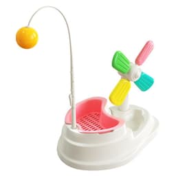 image-Windmill Funny Cat Stick Toy Desktop Grass Box Pet Toys