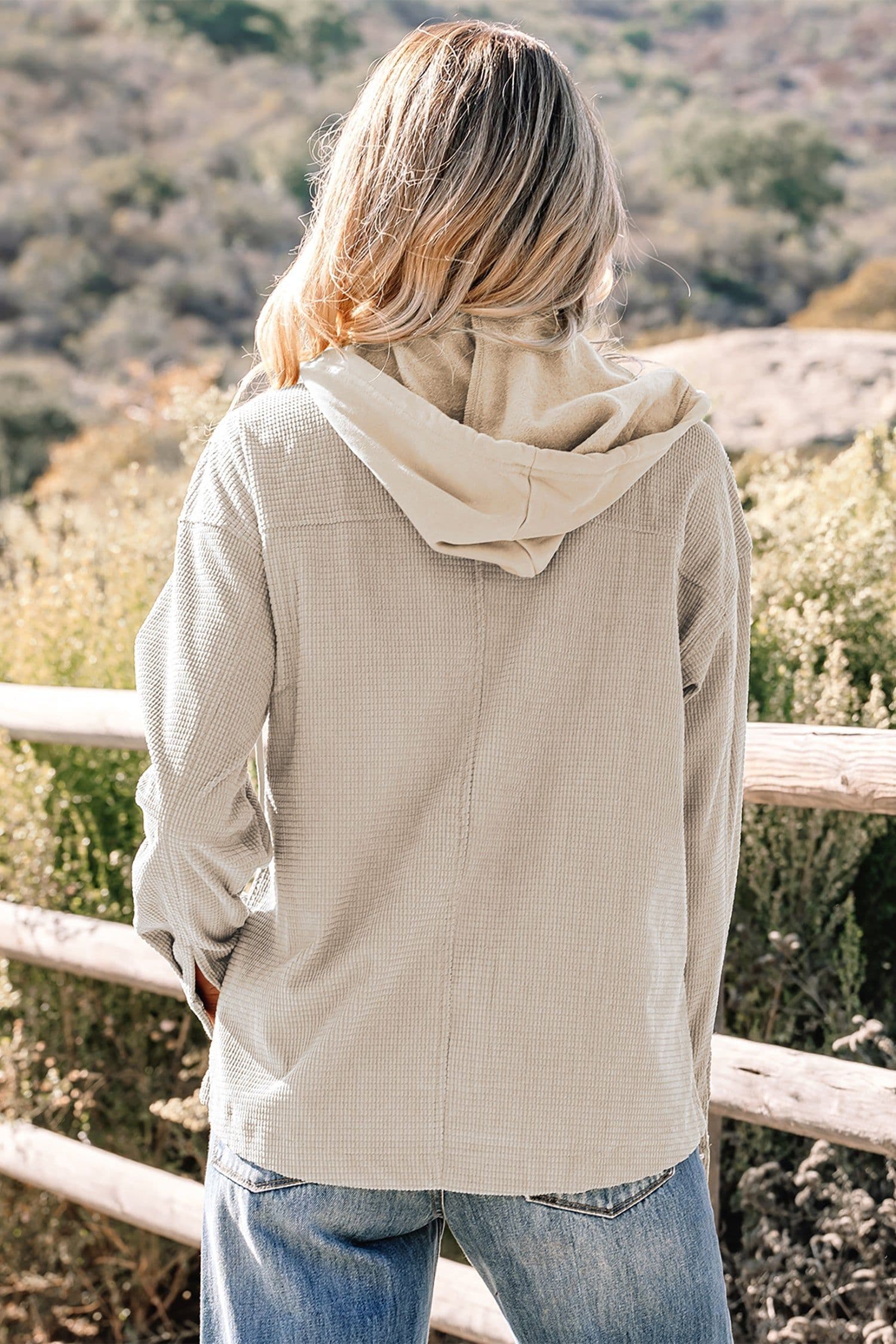image-Sail Blue 2 in 1 Thermal Knit Hooded Jacket