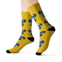 image-Pug in Sunglasses Fun Novelty Socks