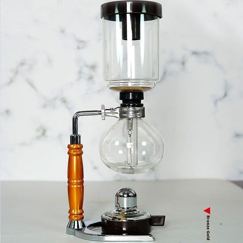 image-Vacuum Coffee Maker Household Cooking Siphon Pot Suit Glassware Coffee Machine For 3 People For 5 People