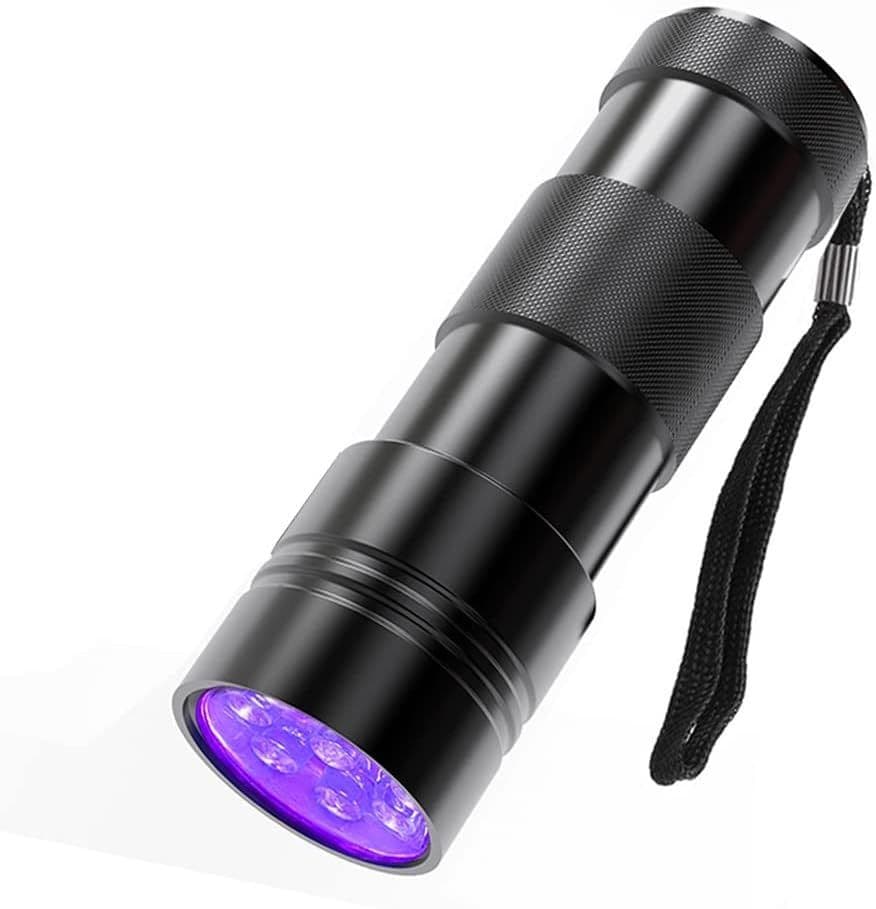 image-UV Flashlight LED Handheld Blacklight Flashlight Mini Light Torch Detector For Dog Pet Urine Stains Bed Bugs And Scorpions Batteries Not Included