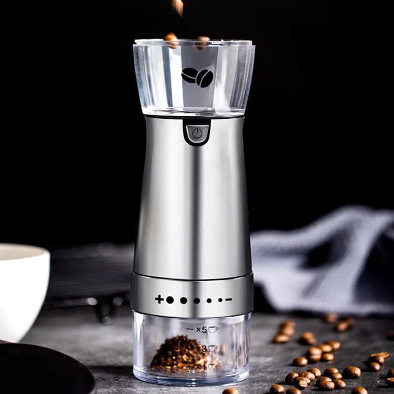 image-Electric Coffee Grinder Stainless Steel Hand Grinder