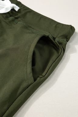image-Black Drawstring Waist Pocketed Joggers