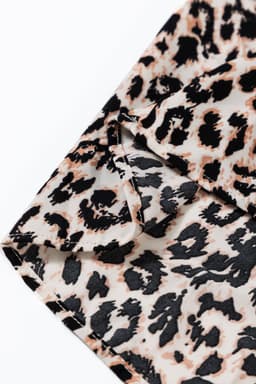 image-Leopard Print Tiered Maxi Dress - Wide Sleeves - Elegant & Stylish - Sizes S-XL