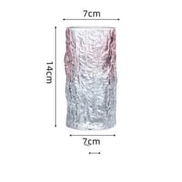 image-Gradient Color Wine Glass Tree Pattern Cup Glass Water Cup Tea Cup
