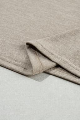 image-Smoke Gray Batwing Sleeve Casual Tee - Button Detail, Versatile