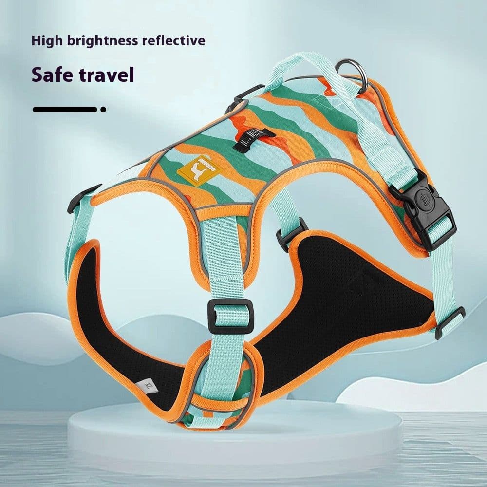 image-Dog Chest And Back Reflective Commuter Hand Holding Rope