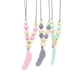 image-Baby Soothing Teether Protects Safety Baby Teether Necklace
