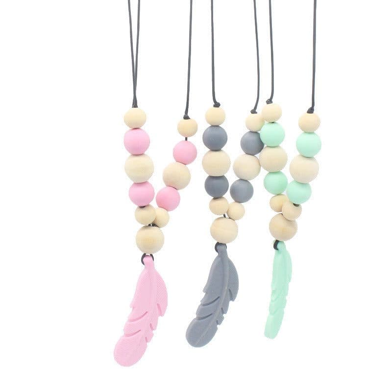 image-Baby Soothing Teether Protects Safety Baby Teether Necklace