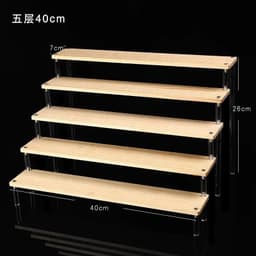 image-Acrylic Display stand for Amiibo Funko POP Figures,Cupcake Cosmetic Nail Polish Clay Figurine Jewelry for Display Stand Riser