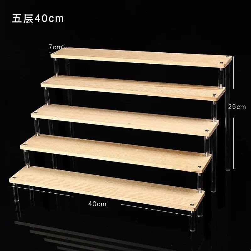 image-Acrylic Display stand for Amiibo Funko POP Figures,Cupcake Cosmetic Nail Polish Clay Figurine Jewelry for Display Stand Riser