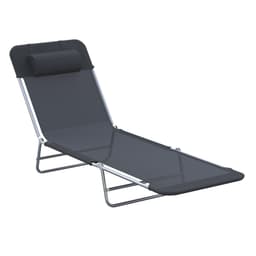 image-Sun Bed Chair Garden Lounger Recliner Adjustable Back Relaxer Chair Furniture