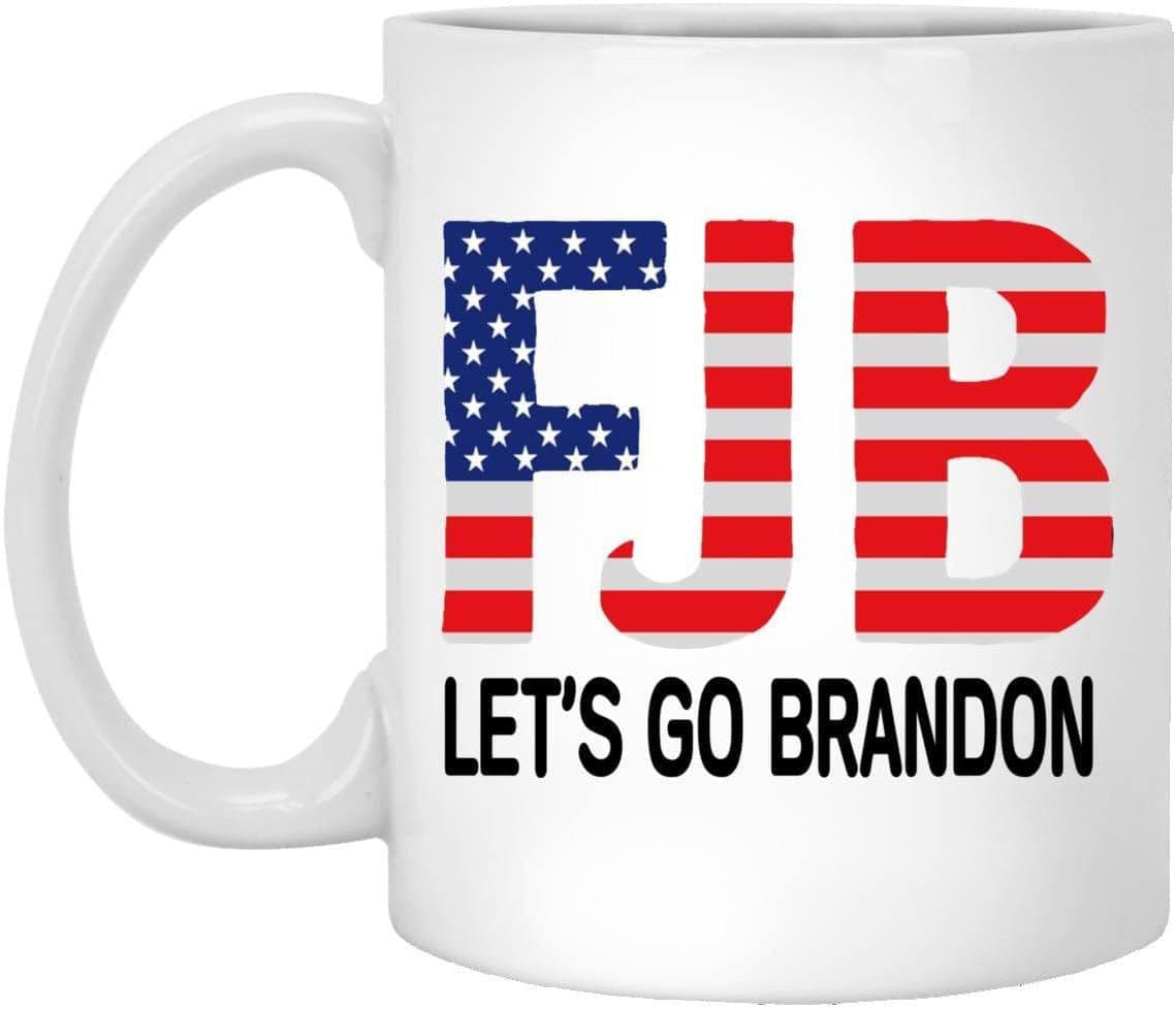 image-Let's Go Brandon Ceramic Coffee Mark Cup Tea Water Cup English