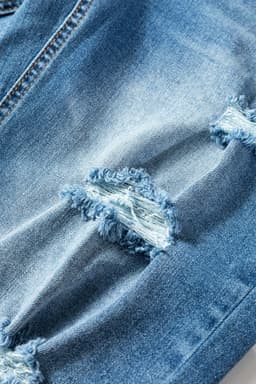 image-Myosotis Mid Rise Distressed Sneak Peek Straight Leg Jeans