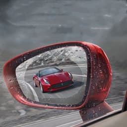 image-Car Rearview Mirror Rainproof Film Anti-fog Nano