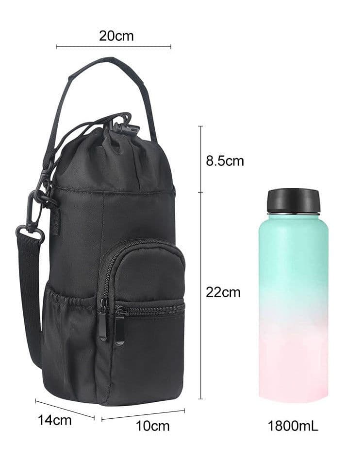 image-Water Bottle Pouch Water Bottle Shoulder Bag Water Cup Bag Crossbody Kettle Cover