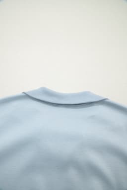 image-Light Grey Half Zip Polo Tee Casual Pant Set