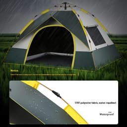 image-Tent Outdoor Camping 3-4 People Auto Open