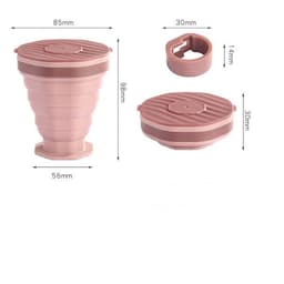 image-Portable Foldable Travel Silicone Foldable Water Cup