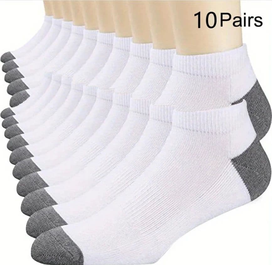 image-10/5/3pairs Breathable Con Sports Stockings Men Bamboo Fiber Autumn and Winter Men Socks Sweat Absorption Deodorant Business Sox