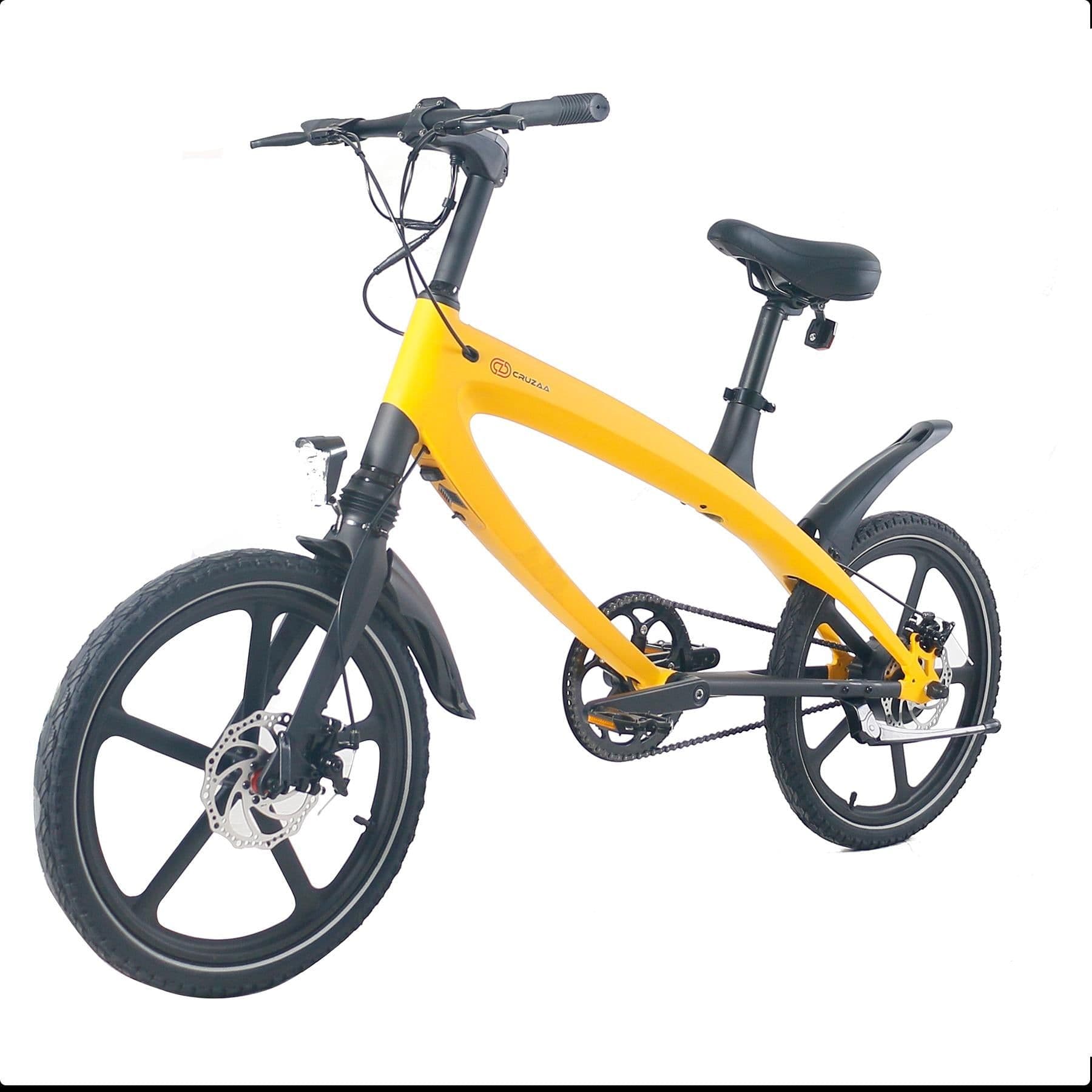 image-The Official Solar Beam Yellow E-Bike with Built-in Speakers & Bluetooth (Range up to 60km)