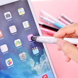 image-5 Pcs / Lot Crystal Pen Diamond Ballpoint Pens Stationery Ballpen Caneta Novelty Gift Zakka Office Material School Supplies