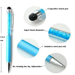 image-5 Pcs / Lot Crystal Pen Diamond Ballpoint Pens Stationery Ballpen Caneta Novelty Gift Zakka Office Material School Supplies
