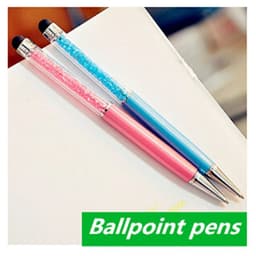 image-5 Pcs / Lot Crystal Pen Diamond Ballpoint Pens Stationery Ballpen Caneta Novelty Gift Zakka Office Material School Supplies