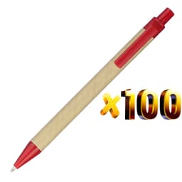 image-Lot 100pcs ECO Paper Ball Pen Black Ink Ballpoint Green Concept Custom pen Promotion Logo Gift Giveaway Personalized Pen Freebie