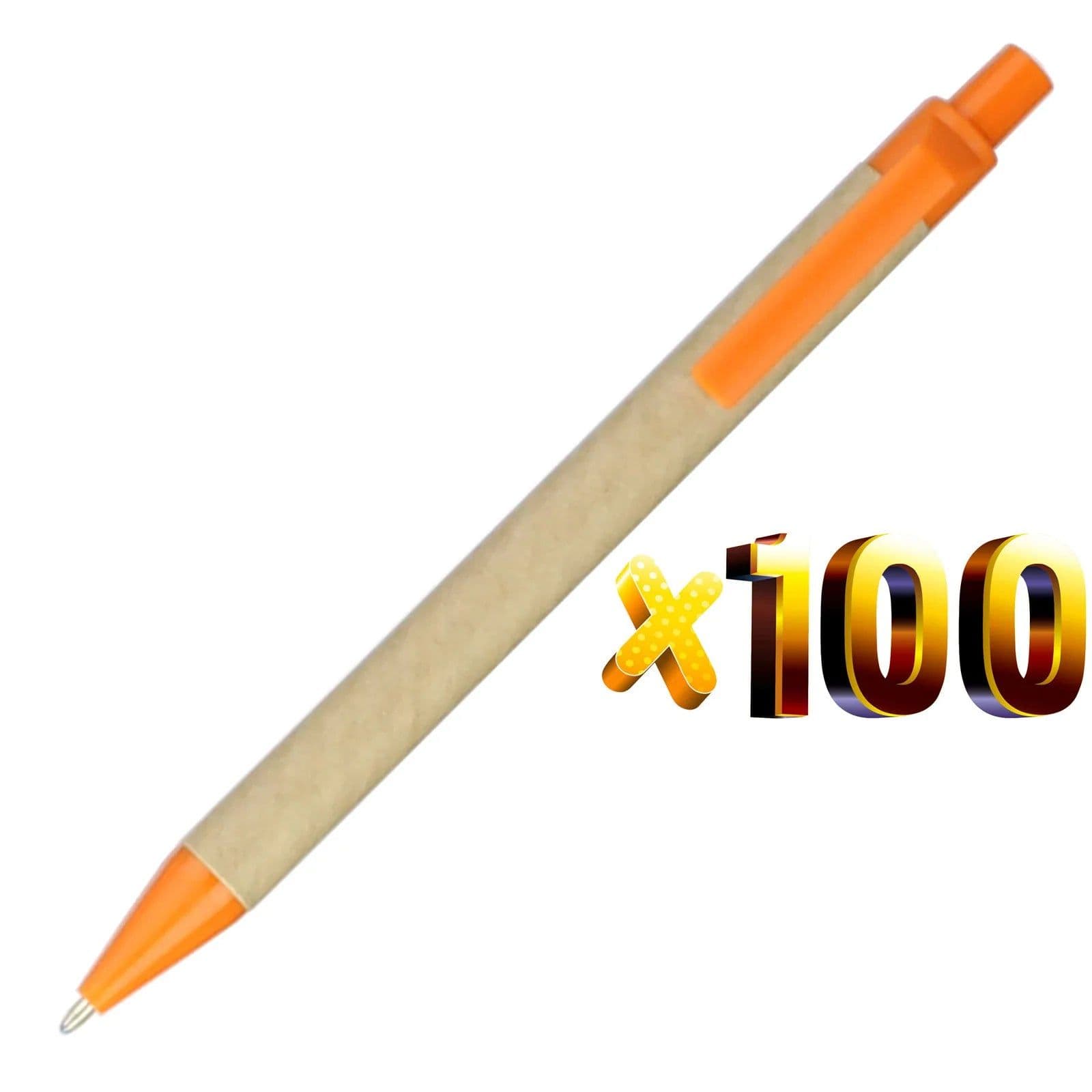 image-Lot 100pcs ECO Paper Ball Pen Black Ink Ballpoint Green Concept Custom pen Promotion Logo Gift Giveaway Personalized Pen Freebie