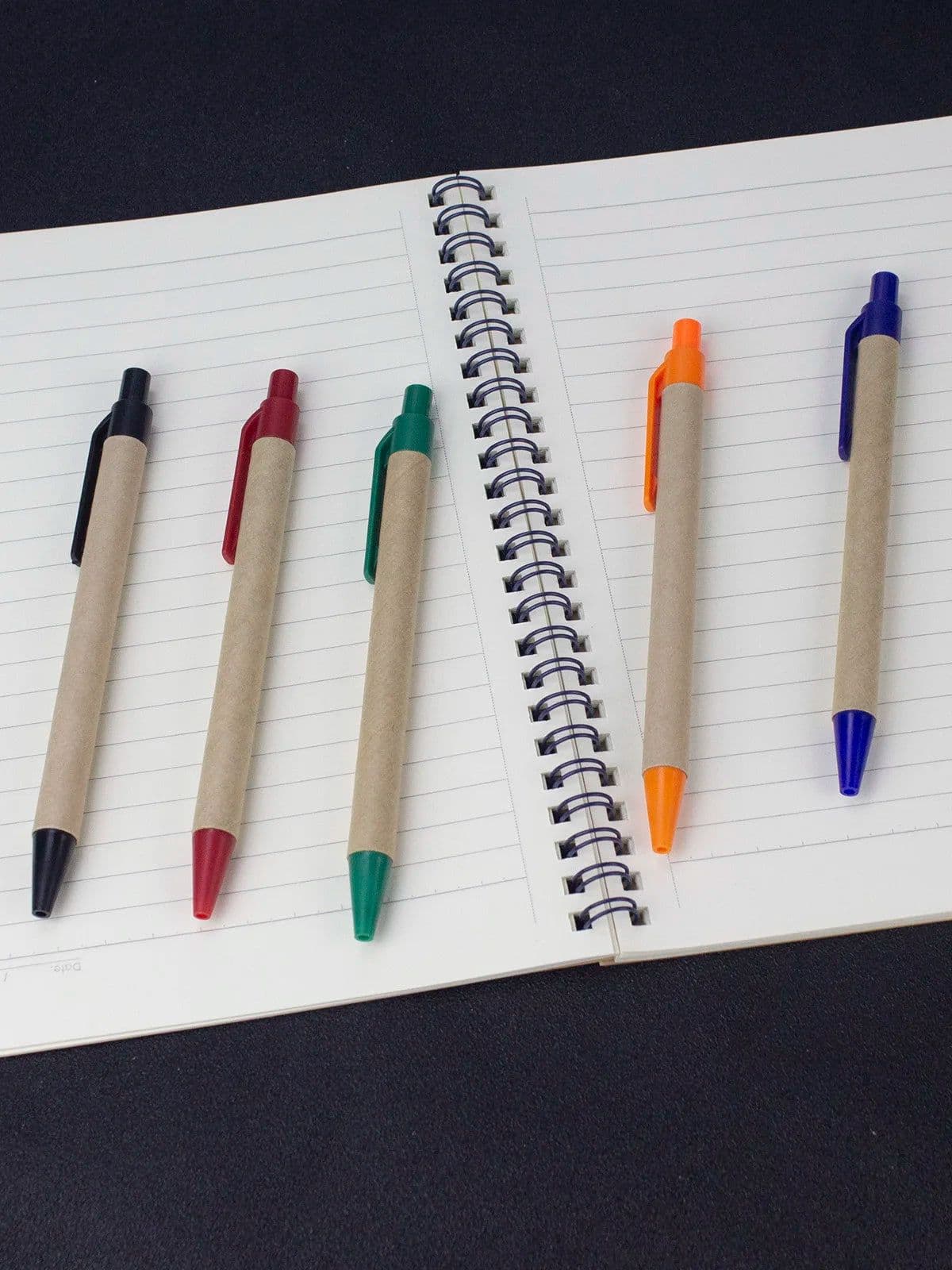image-Lot 100pcs ECO Paper Ball Pen Black Ink Ballpoint Green Concept Custom pen Promotion Logo Gift Giveaway Personalized Pen Freebie