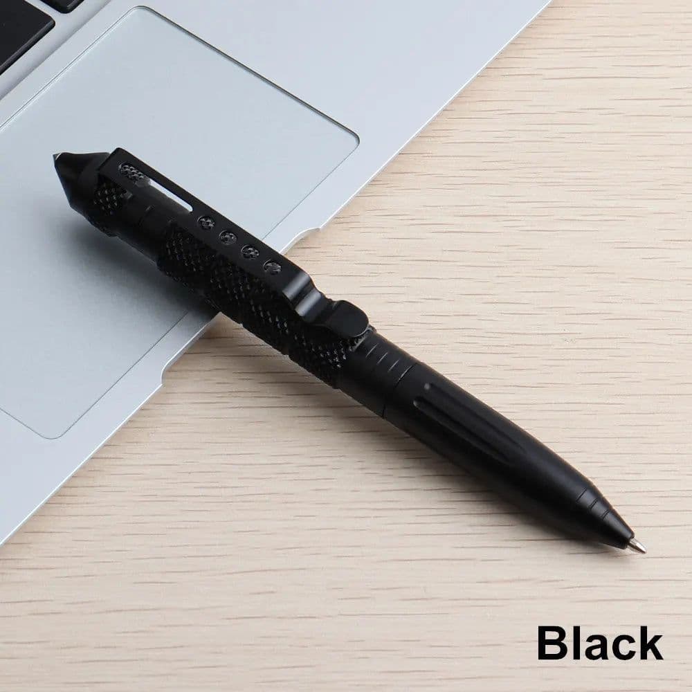 image-1/8Pcs Tool Pens Multi-functional Pen Tactical Tungsten Steel Rotating Unisex Pen Window Glass Metal Ballpoint Multifunctional