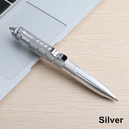 image-1/8Pcs Tool Pens Multi-functional Pen Tactical Tungsten Steel Rotating Unisex Pen Window Glass Metal Ballpoint Multifunctional