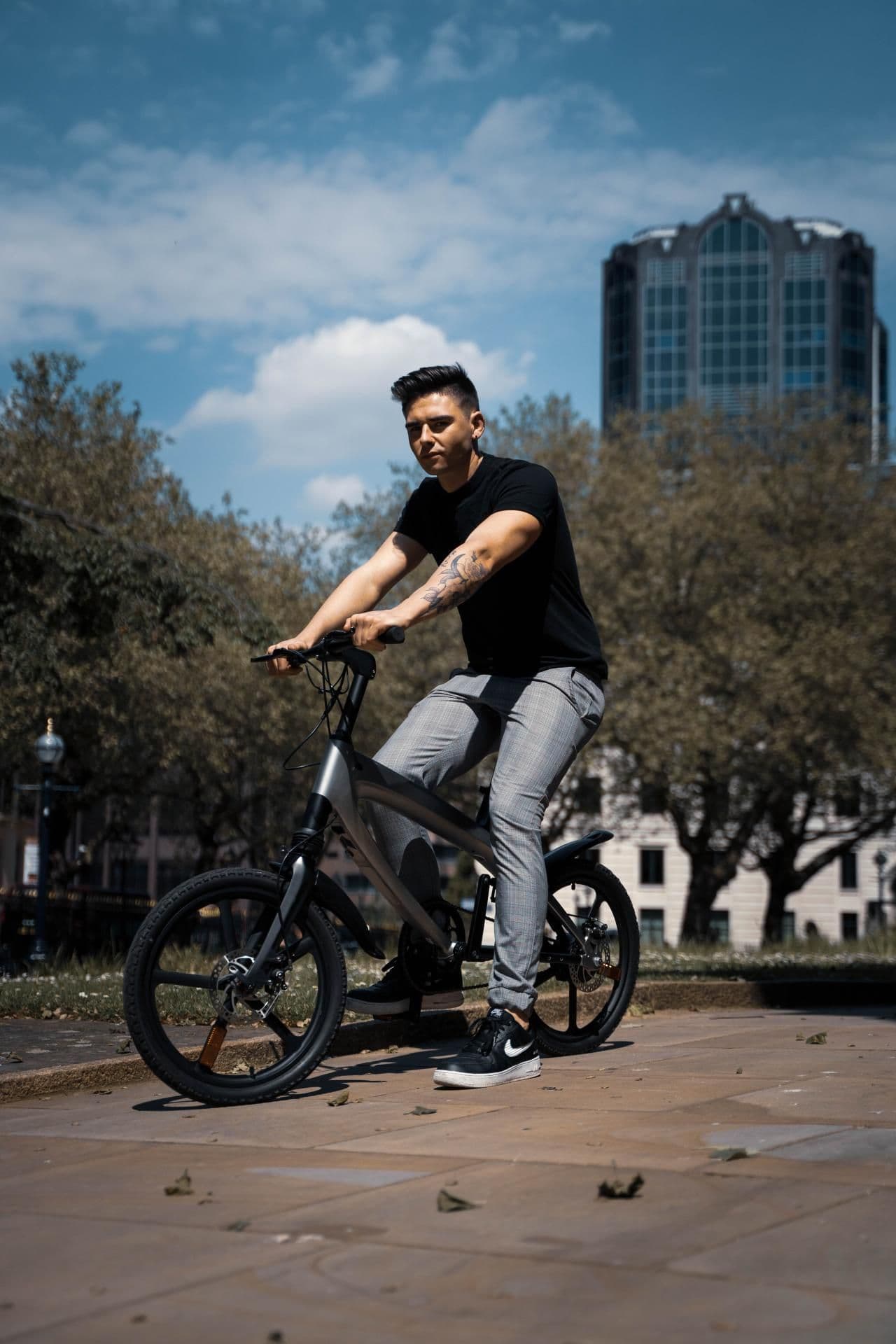 image-The Official Racing White E-Bike with Built-in Speakers & Bluetooth (Range up to 60km)