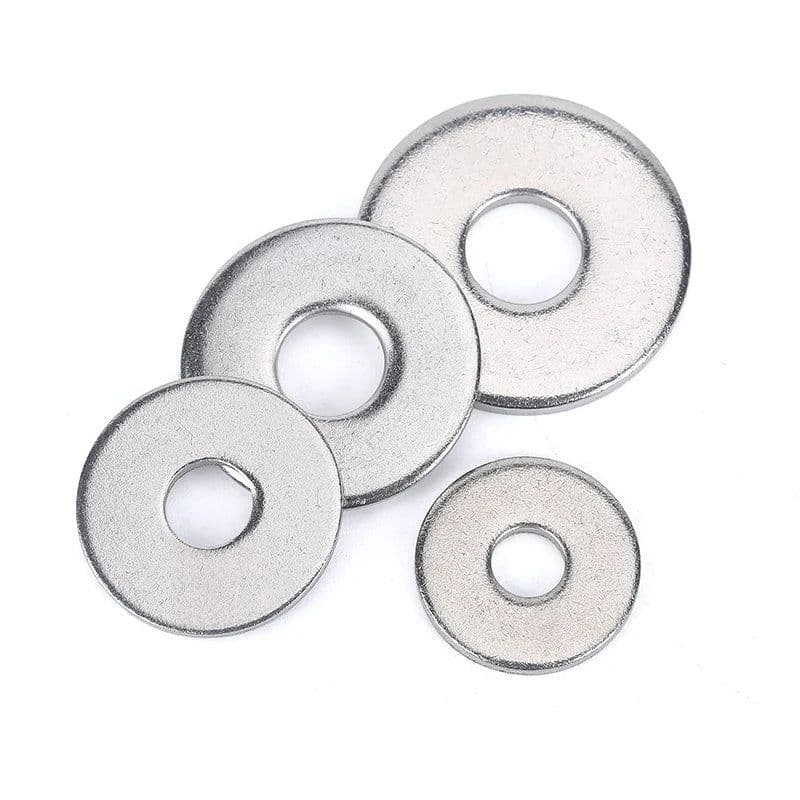 image-M3M2M2.5M1.6M4M5M6M8M10M12M16M20M24M27 GB97 A2 Spacer 304Stainless Steel Washer Plain Gasket for Screw Bolt Flat Metal M3Washer