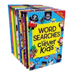 image-10Pcs Word Searchs Brain Maths Times Tables Games Quiz Travel Puzzles for Clever Kids English Reading Book Children Education