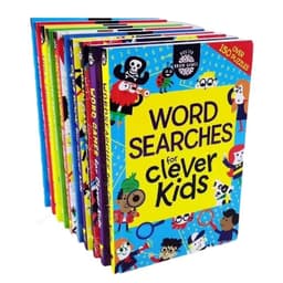 image-10Pcs Word Searchs Brain Maths Times Tables Games Quiz Travel Puzzles for Clever Kids English Reading Book Children Education
