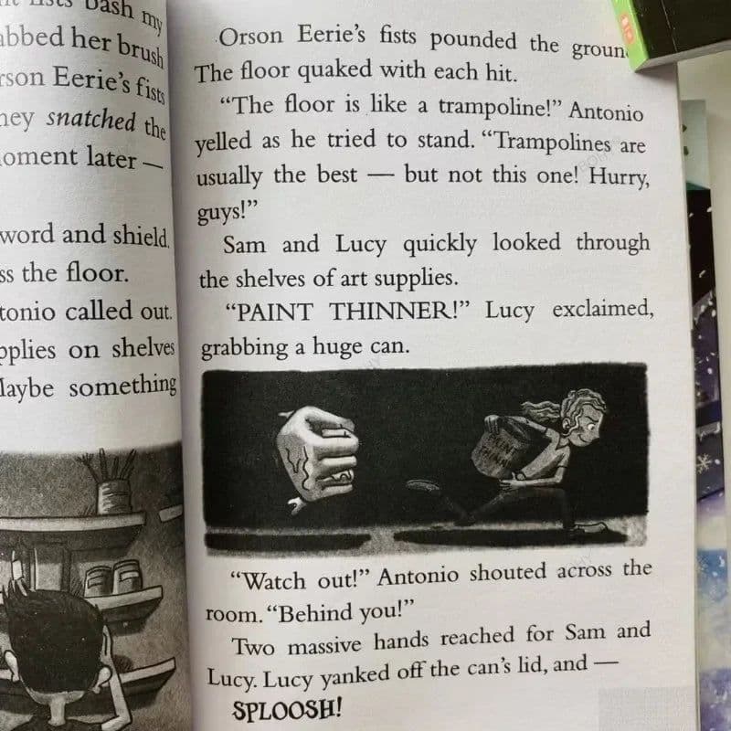 image-10 Books/Set Eerie Elementary The School Is Alive Children English Picture Book Funny Comic Storybook
