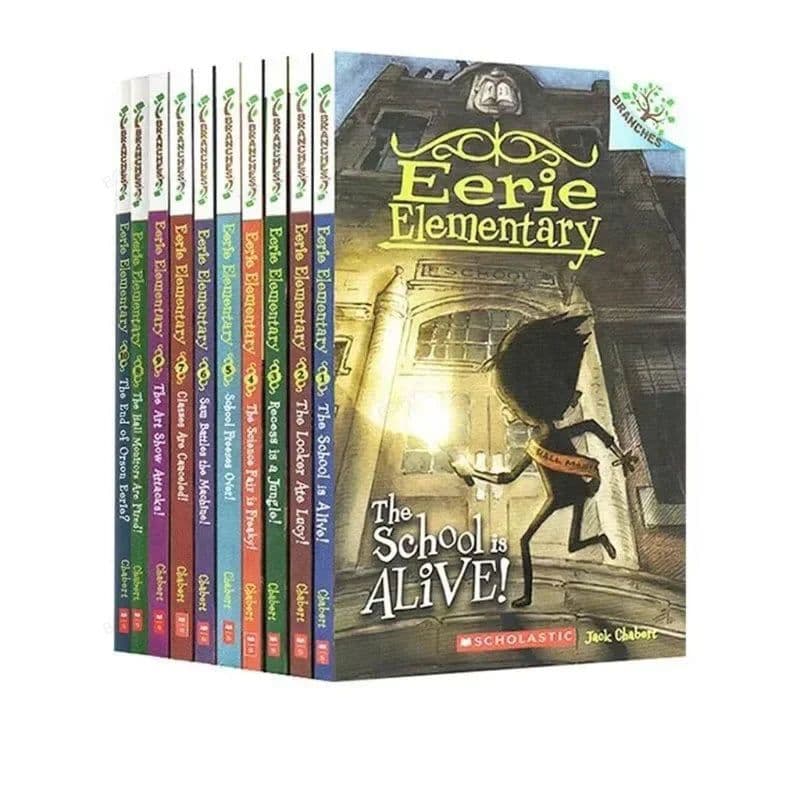 image-10 Books/Set Eerie Elementary The School Is Alive Children English Picture Book Funny Comic Storybook