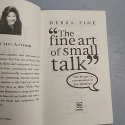 image-The Fine Art of Small Talk By Debra Fine How To Start A Conversation In Any Situation Learning Languages Book