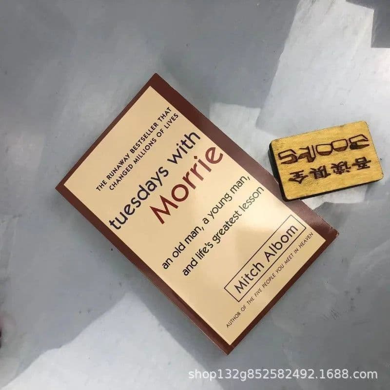 image-Tuesdays with Morrie An Old Man, A Young Man, and Life's Greatest Lesson Literary ProseThe Meaning of Life in English Book Adult