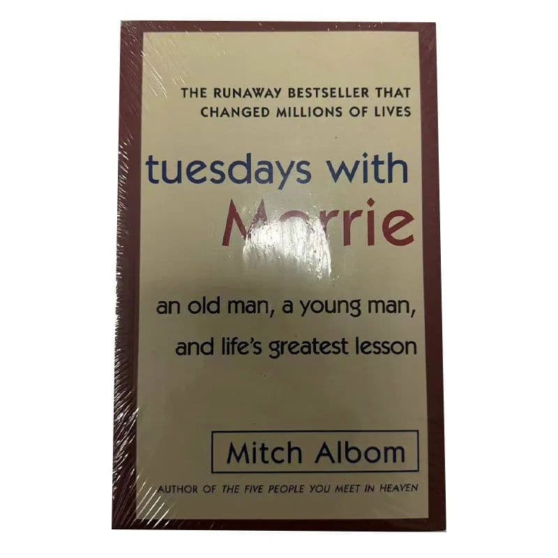 image-Tuesdays with Morrie An Old Man, A Young Man, and Life's Greatest Lesson Literary ProseThe Meaning of Life in English Book Adult