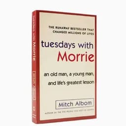 image-Tuesdays with Morrie An Old Man, A Young Man, and Life's Greatest Lesson Literary ProseThe Meaning of Life in English Book Adult