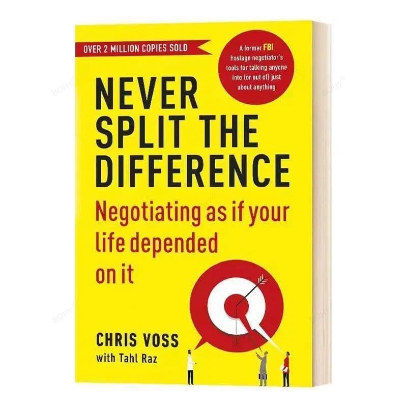 image-Never Split The Difference By Chris Voss Books In English for Adults Negotiations Emotional Intelligence New Listing