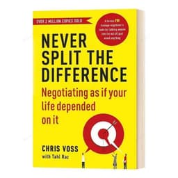 image-Never Split The Difference By Chris Voss Books In English for Adults Negotiations Emotional Intelligence New Listing