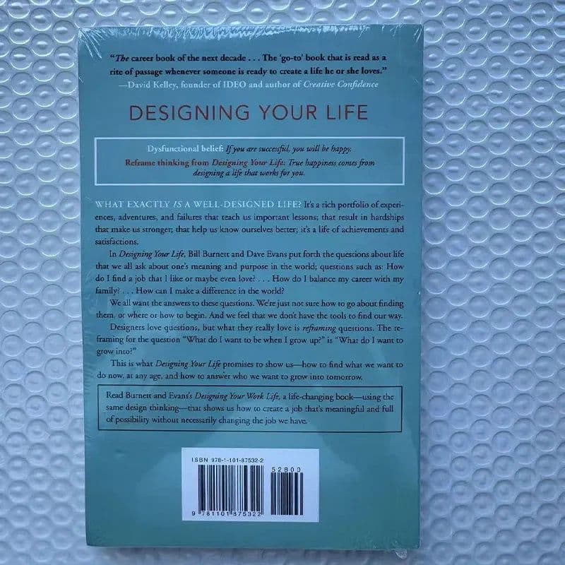 image-Designing Your Life By Bill Burnett & Dave Evans How to Build a Well-Lived Joyful Life Career Planning Design Novel Books