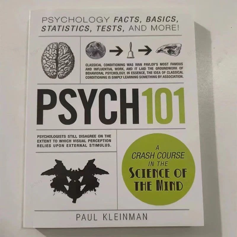 image-Psych 101 By Paul Kleinman Psychology Facts Basics Statistics A Crash Couse In The Science of The Mind PSYCH101 Book